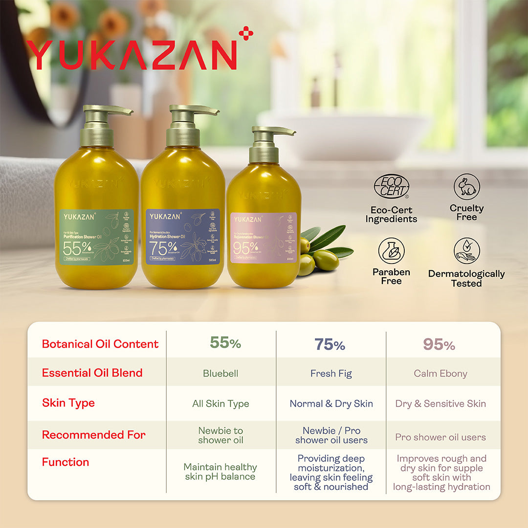 Yukazan 95% Rejuvenation Shower Oil (300ml)